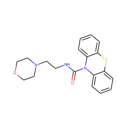 O=C(NCCN1CCOCC1)N1c2ccccc2Sc2ccccc21 ZINC000019940144