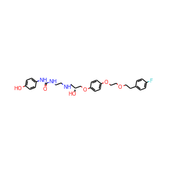 O=C(NCCNC[C@@H](O)COc1ccc(OCCOCCc2ccc(F)cc2)cc1)Nc1ccc(O)cc1 ZINC000095602432