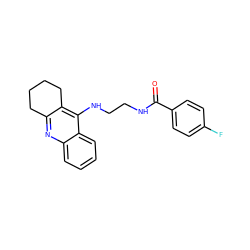 O=C(NCCNc1c2c(nc3ccccc13)CCCC2)c1ccc(F)cc1 ZINC000072106263