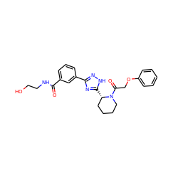 O=C(NCCO)c1cccc(-c2n[nH]c([C@H]3CCCCN3C(=O)COc3ccccc3)n2)c1 ZINC000144748008