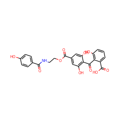 O=C(NCCOC(=O)c1cc(O)c(C(=O)c2c(O)cccc2C(=O)O)c(O)c1)c1ccc(O)cc1 ZINC000013760671