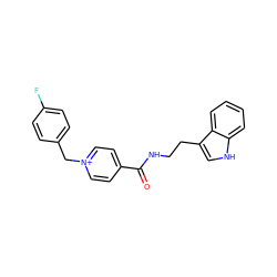 O=C(NCCc1c[nH]c2ccccc12)c1cc[n+](Cc2ccc(F)cc2)cc1 ZINC000473154503