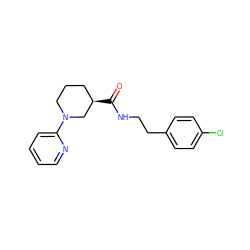 O=C(NCCc1ccc(Cl)cc1)[C@@H]1CCCN(c2ccccn2)C1 ZINC000047410801