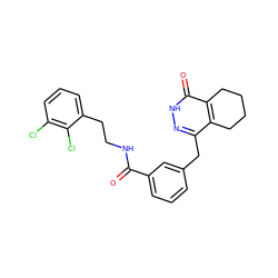 O=C(NCCc1cccc(Cl)c1Cl)c1cccc(Cc2n[nH]c(=O)c3c2CCCC3)c1 ZINC000167870885