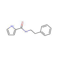 O=C(NCCc1ccccc1)c1ccc[nH]1 ZINC000014959022