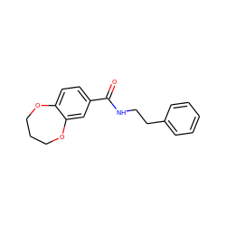 O=C(NCCc1ccccc1)c1ccc2c(c1)OCCCO2 ZINC000007986961