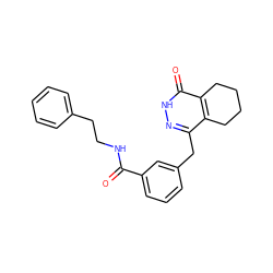 O=C(NCCc1ccccc1)c1cccc(Cc2n[nH]c(=O)c3c2CCCC3)c1 ZINC000167562698