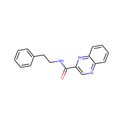 O=C(NCCc1ccccc1)c1cnc2ccccc2n1 ZINC000004744930