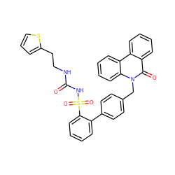 O=C(NCCc1cccs1)NS(=O)(=O)c1ccccc1-c1ccc(Cn2c(=O)c3ccccc3c3ccccc32)cc1 ZINC000026646107