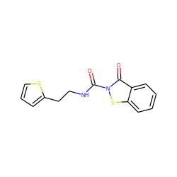 O=C(NCCc1cccs1)n1sc2ccccc2c1=O ZINC000038304521