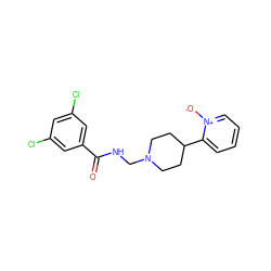 O=C(NCN1CCC(c2cccc[n+]2[O-])CC1)c1cc(Cl)cc(Cl)c1 ZINC000038149983