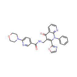 O=C(NCc1c(-c2ncco2)n(-c2ccccc2)c2ncccc2c1=O)c1ccc(N2CCOCC2)nc1 ZINC000096170098