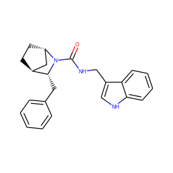 O=C(NCc1c[nH]c2ccccc12)N1[C@H]2CC[C@@H](C2)[C@H]1Cc1ccccc1 ZINC000100888587