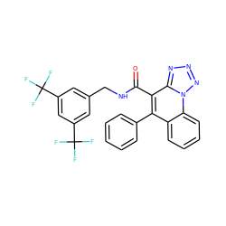 O=C(NCc1cc(C(F)(F)F)cc(C(F)(F)F)c1)c1c(-c2ccccc2)c2ccccc2n2nnnc12 ZINC000043154409