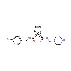 O=C(NCc1ccc(Br)cc1)[C@@H]1[C@@H]2C=C[C@H]([C@H]1C(=O)NCC1CCNCC1)C21CC1 ZINC000168596124