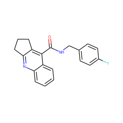 O=C(NCc1ccc(F)cc1)c1c2c(nc3ccccc13)CCC2 ZINC000006052387