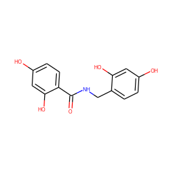 O=C(NCc1ccc(O)cc1O)c1ccc(O)cc1O ZINC000040556753