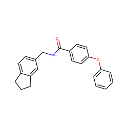 O=C(NCc1ccc2c(c1)CCC2)c1ccc(Oc2ccccc2)cc1 ZINC000028529631