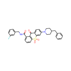 O=C(NCc1cccc(F)c1)c1cccc2c1C(=O)c1ccc(N3CCC(Cc4ccccc4)CC3)cc1S2(=O)=O ZINC000064622510