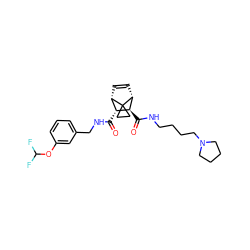 O=C(NCc1cccc(OC(F)F)c1)[C@@H]1[C@@H]2C=C[C@H]([C@H]1C(=O)NCCCCN1CCCC1)C21CC1 ZINC000168476303