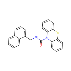 O=C(NCc1cccc2ccccc12)N1c2ccccc2Sc2ccccc21 ZINC000013574388