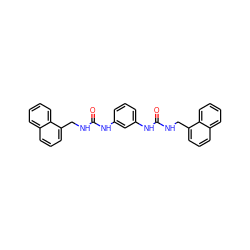 O=C(NCc1cccc2ccccc12)Nc1cccc(NC(=O)NCc2cccc3ccccc23)c1 ZINC000013493773