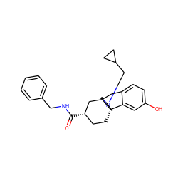 O=C(NCc1ccccc1)[C@H]1CC[C@]23CCN(CC4CC4)C[C@]2(Cc2ccc(O)cc23)C1 ZINC000084618335