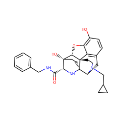 O=C(NCc1ccccc1)[C@H]1N[C@@]23CC[C@]1(O)[C@@H]1Oc4c(O)ccc5c4[C@@]12CCN(CC1CC1)[C@@H]3C5 ZINC000096923999