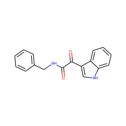 O=C(NCc1ccccc1)C(=O)c1c[nH]c2ccccc12 ZINC000003120962