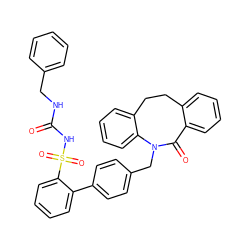 O=C(NCc1ccccc1)NS(=O)(=O)c1ccccc1-c1ccc(CN2C(=O)c3ccccc3CCc3ccccc32)cc1 ZINC000026649194