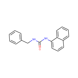 O=C(NCc1ccccc1)Nc1cccc2ccccc12 ZINC000000028310