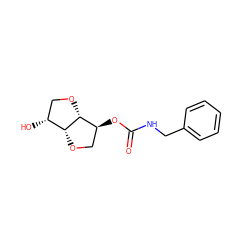 O=C(NCc1ccccc1)O[C@H]1CO[C@@H]2[C@H](O)CO[C@H]12 ZINC000040429868