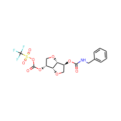 O=C(NCc1ccccc1)O[C@H]1CO[C@@H]2[C@H](OC(=O)OS(=O)(=O)C(F)(F)F)CO[C@H]12 ZINC000049881496