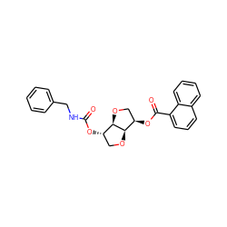 O=C(NCc1ccccc1)O[C@H]1CO[C@@H]2[C@H](OC(=O)c3cccc4ccccc34)CO[C@H]12 ZINC000045505834