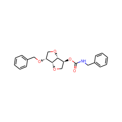 O=C(NCc1ccccc1)O[C@H]1CO[C@@H]2[C@H](OCc3ccccc3)CO[C@H]12 ZINC000045372660