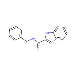 O=C(NCc1ccccc1)c1cc2ccccc2[nH]1 ZINC000006649233