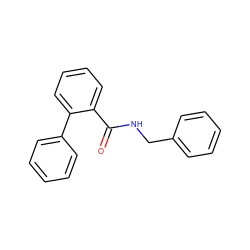 O=C(NCc1ccccc1)c1ccccc1-c1ccccc1 ZINC000001132647