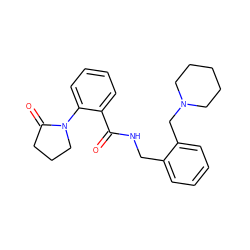 O=C(NCc1ccccc1CN1CCCCC1)c1ccccc1N1CCCC1=O ZINC000007941495