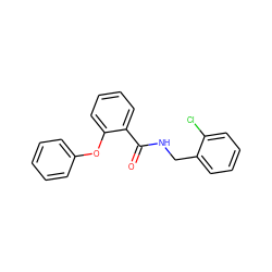 O=C(NCc1ccccc1Cl)c1ccccc1Oc1ccccc1 ZINC000000611133