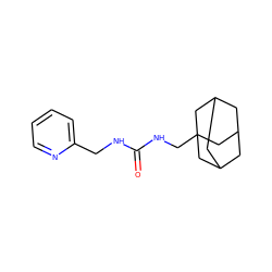 O=C(NCc1ccccn1)NCC12CC3CC(CC(C3)C1)C2 ZINC000032841339