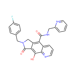 O=C(NCc1ccccn1)c1c2c(c(O)c3ncccc13)C(=O)N(Cc1ccc(F)cc1)C2 ZINC000036403282