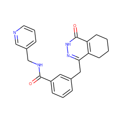 O=C(NCc1cccnc1)c1cccc(Cc2n[nH]c(=O)c3c2CCCC3)c1 ZINC000168174746