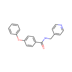 O=C(NCc1ccncc1)c1ccc(Oc2ccccc2)cc1 ZINC000003448206