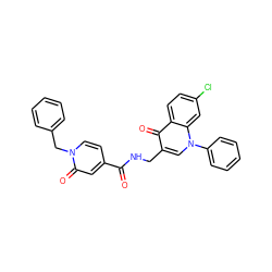 O=C(NCc1cn(-c2ccccc2)c2cc(Cl)ccc2c1=O)c1ccn(Cc2ccccc2)c(=O)c1 ZINC000096170119