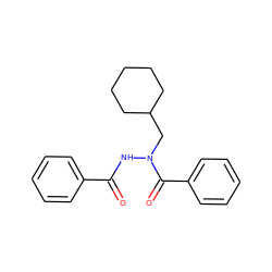 O=C(NN(CC1CCCCC1)C(=O)c1ccccc1)c1ccccc1 ZINC000103200367