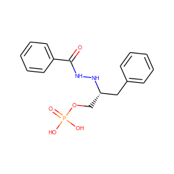 O=C(NN[C@@H](COP(=O)(O)O)Cc1ccccc1)c1ccccc1 ZINC000045244987