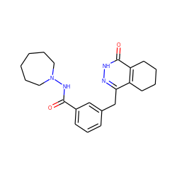 O=C(NN1CCCCCC1)c1cccc(Cc2n[nH]c(=O)c3c2CCCC3)c1 ZINC000168329557