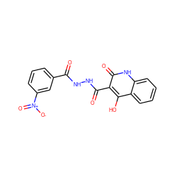 O=C(NNC(=O)c1c(O)c2ccccc2[nH]c1=O)c1cccc([N+](=O)[O-])c1 ZINC000006446924