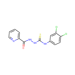 O=C(NNC(=S)Nc1ccc(Cl)c(Cl)c1)c1ccccn1 ZINC000000609234