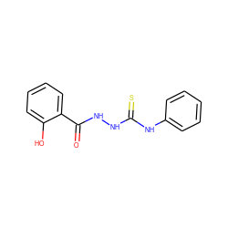 O=C(NNC(=S)Nc1ccccc1)c1ccccc1O ZINC000003121882